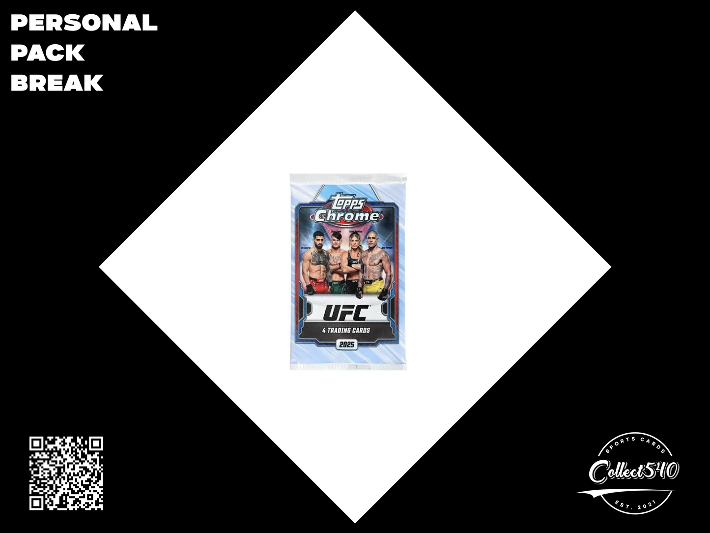 Personal Pack Break 2024 Topps Chrome UFC Sapphire Edition