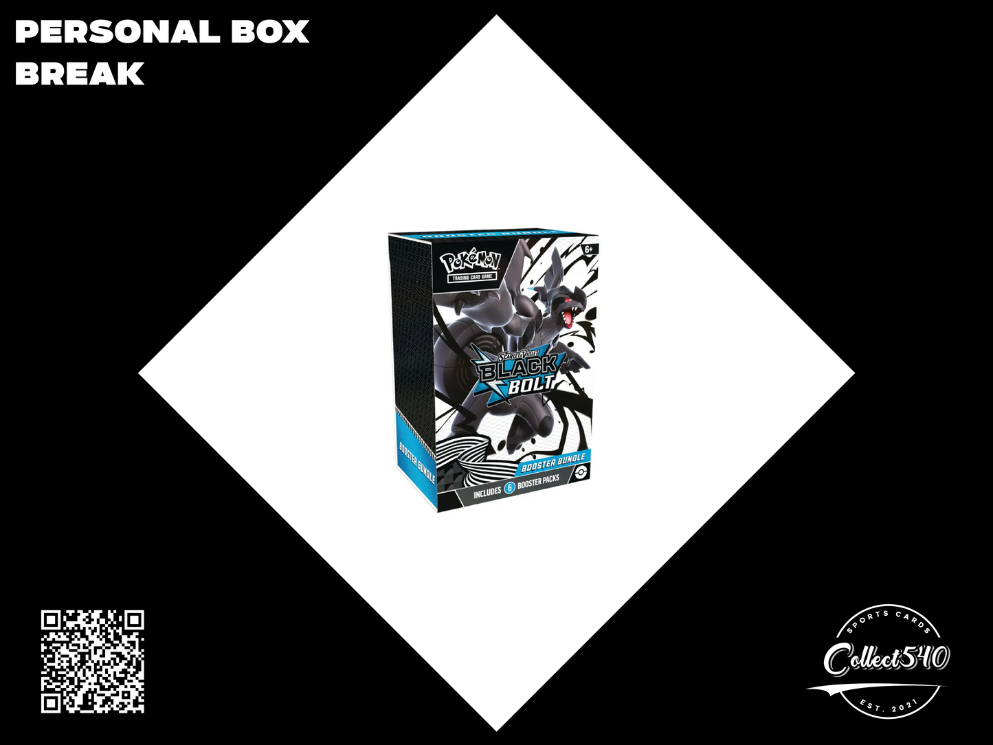 Personal Box Break Pokemon Scarlet & Violet Black Bolt Booster Bundle