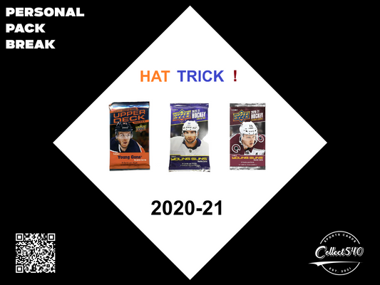 PERSONAL HAT TRICK HOBBY PACK BREAK 3x PACKS (1x Each 2020-21 Series 1-2-EXT)