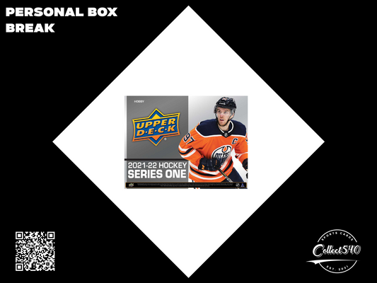 Personal Break 2021-22 UD Hockey Series One HOBBY Box