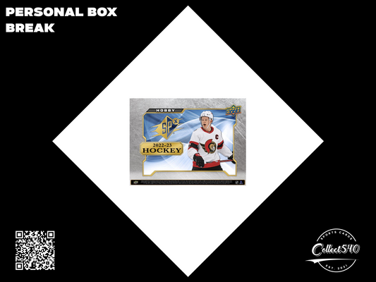 Personal Box Break 2022-23 Upper Deck SPx Hockey Hobby