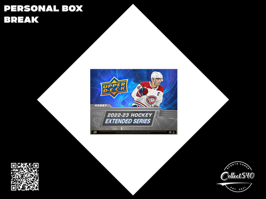 Personal Break 2022-23 UD Extended Series Hockey HOBBY Box