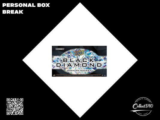 Personal Break 2024-25 UD Black Diamond Hockey Hobby 1x Box
