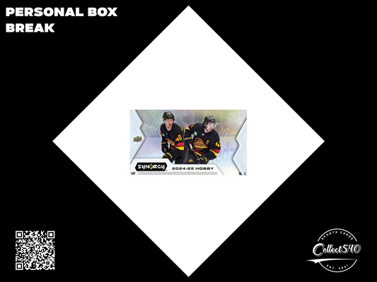 Personal Break 2024-25 UD Synergy Hockey Hobby 1x Box