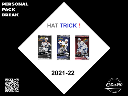 PERSONAL HAT TRICK HOBBY PACK BREAK 3x PACKS (1x Each 2021-22 Series 1-2-EXT)