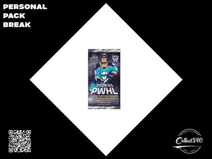 Personal Pack Break 2024-25 Upper Deck PWHL Hockey Hobby