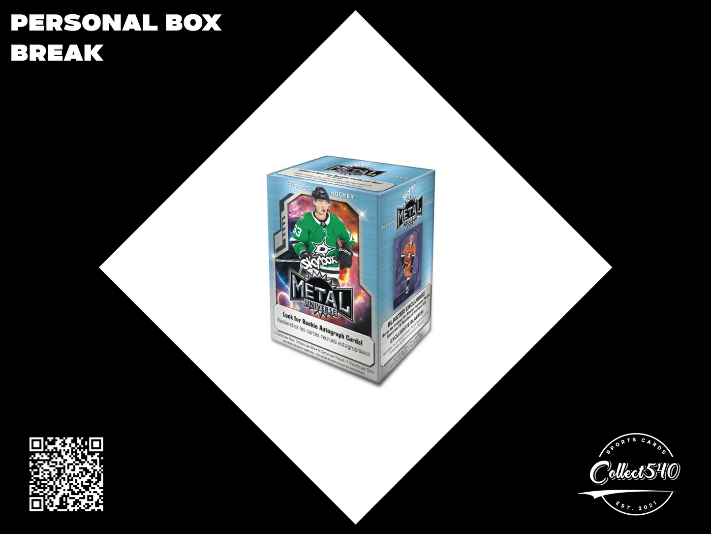 Personal Box Break 2024-25 Upper Deck Skybox Metal Universe Hockey Blaster