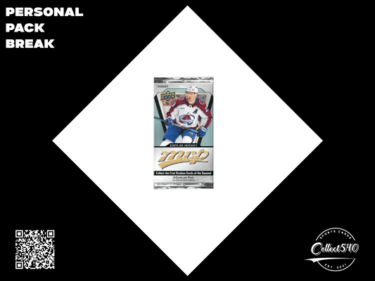 Personal Pack Break 2025-26 Upper Deck MVP Hockey Hobby