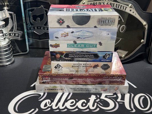 "THE SUPER MEGA" RANDOM TEAM BREAK (7X BOX MIXER) - RTB HOCKEY #3600 + 2 GIVEAWAYS