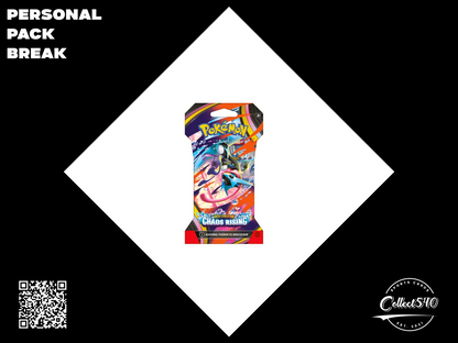 Personal Pack Break Pokemon Chaos Rising Sleeved Booster