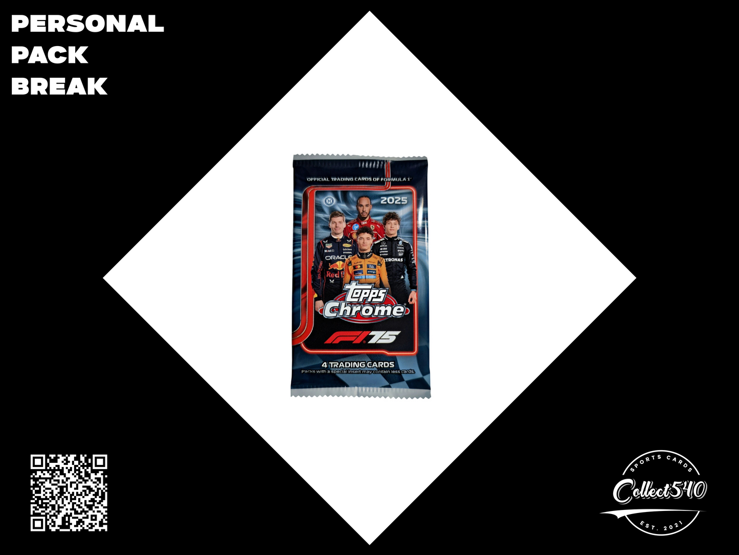 Personal Pack Break 2025 Topps Chrome F1 Hobby