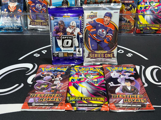 RANDOM DIGIT BREAK (5X PACK SALAD) - RTB HOCKEY #2979 *DOWNTOWN ????