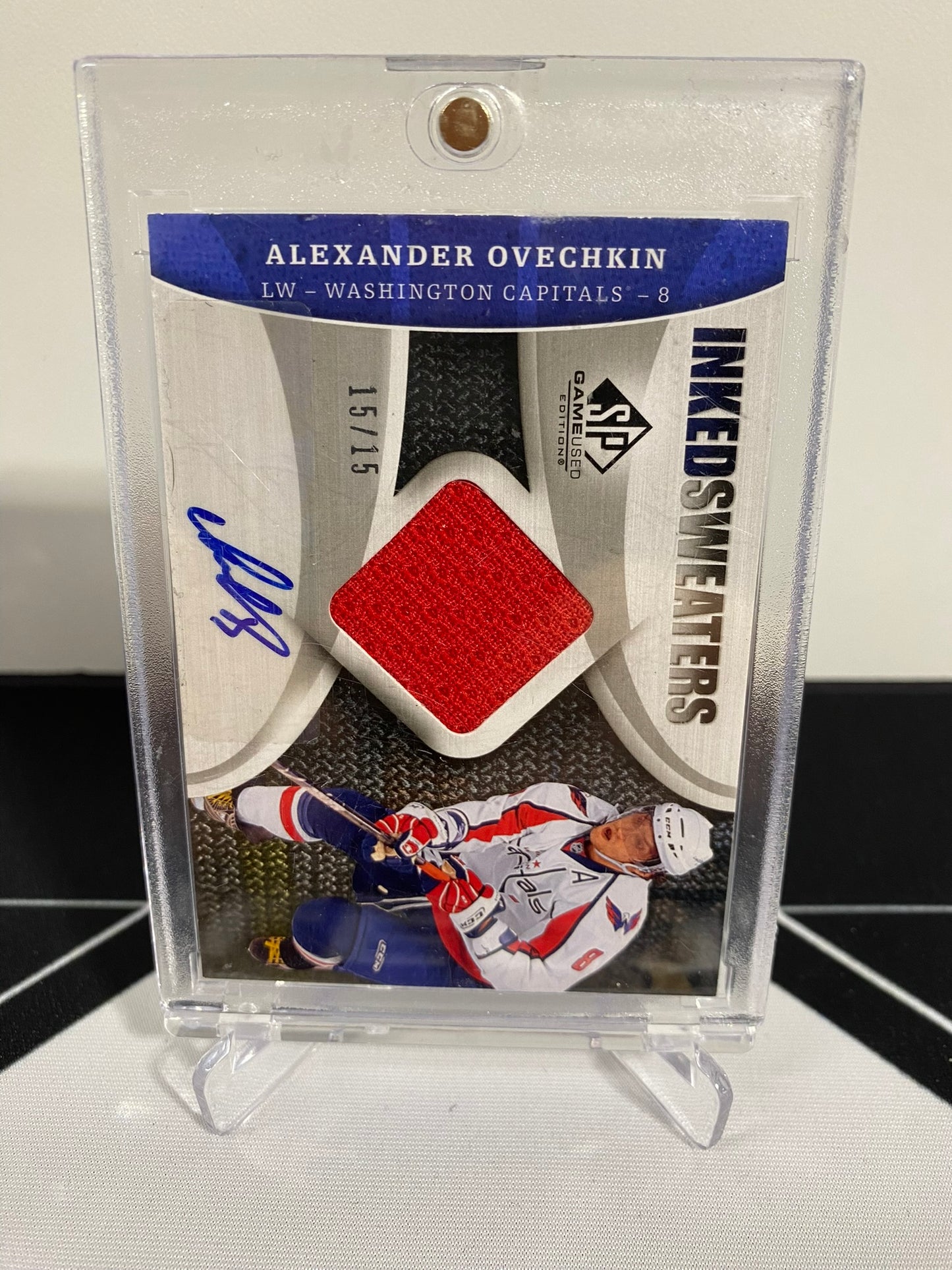 2009-10 Upper Deck SP Game Used IS-OV Alex Ovechkin Inked Sweaters Autograph