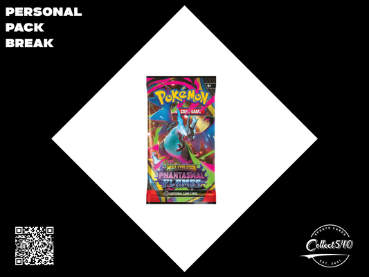 Personal Pack Break Pokemon Phantasmal Flames Booster