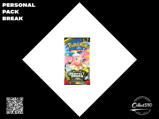 Personal Pack Break Pokemon Mega Evolution Perfect Order Booster
